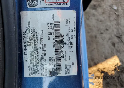 2009 Ford Fusion Se z USA, uszkodzony, nr VIN 3FAHP07ZX9R208067